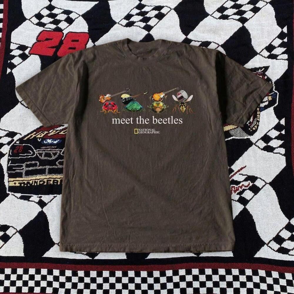 Brown National Geographic Meet The Beetles Cotton T-Shirt
